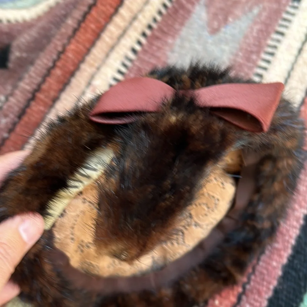 Vintage The May Company Cleveland Fur Calot Hat